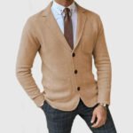 Gebreide Blazer voor Heren - Khaki